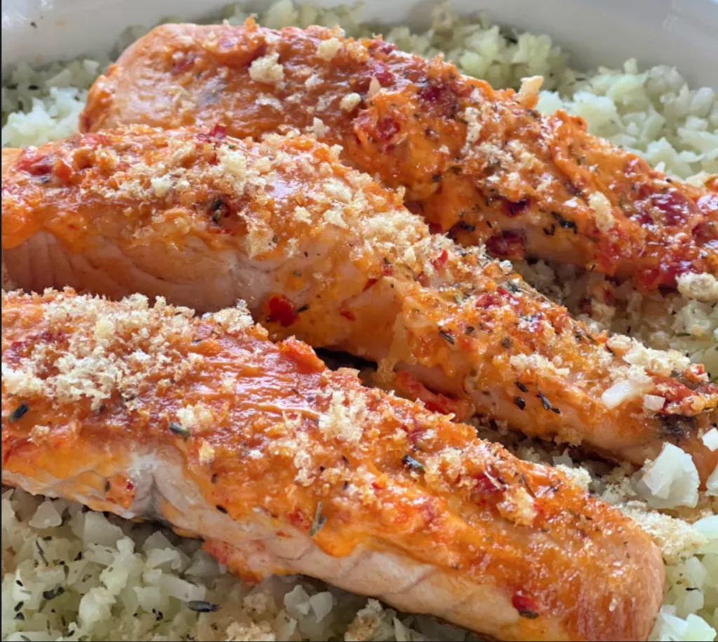 Fail proof sweet + spicy baked salmon